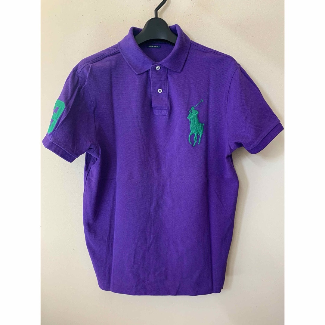 POLO RALPH LAUREN(ポロラルフローレン)のポロラルフローレン　ビッグポロ　パープルポロシャツ メンズのトップス(ポロシャツ)の商品写真