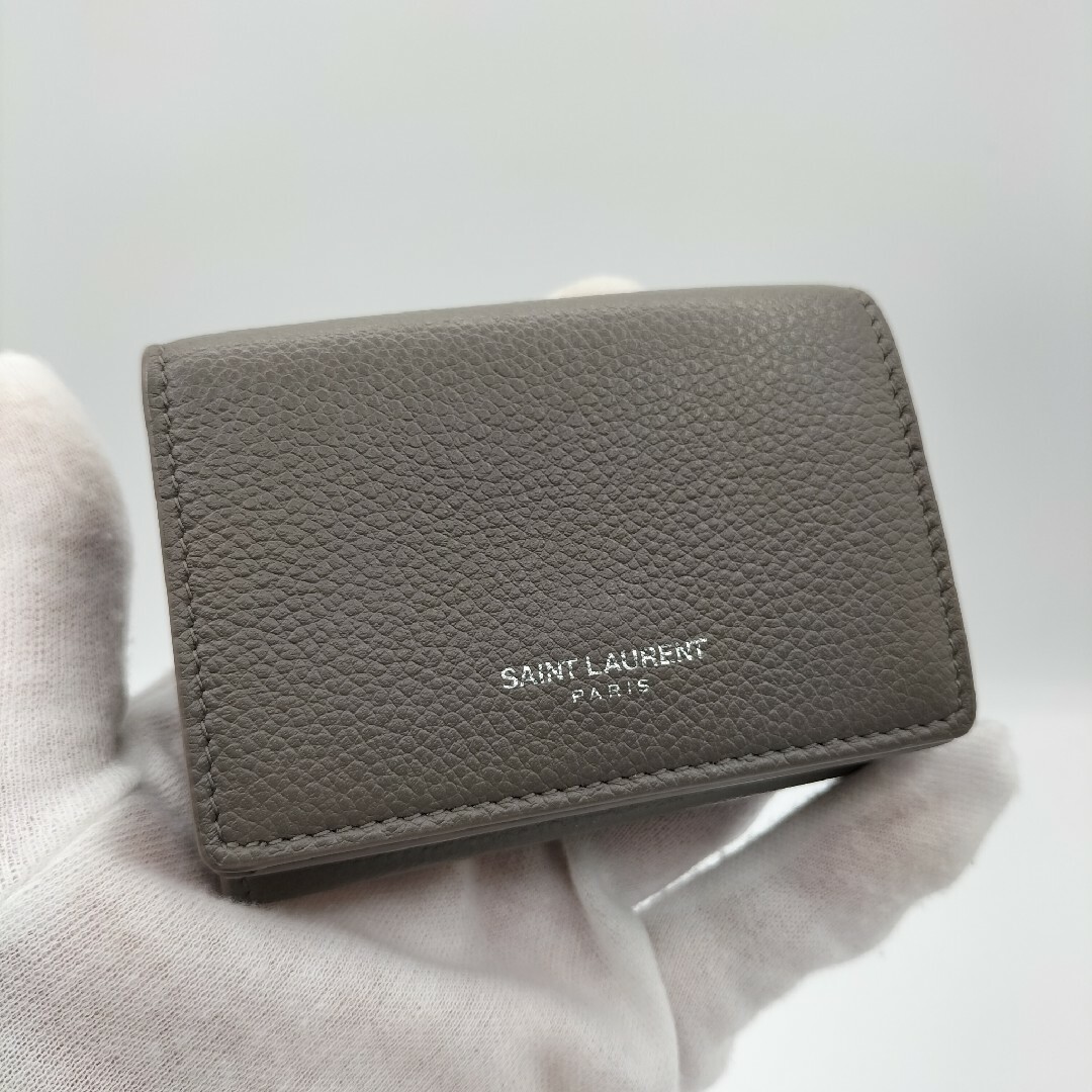 Yves Saint Laurent(イヴサンローラン)のイヴサンローラン サンローラン パリ ミニ コンパクト 三つ折り財布  美品 レディースのファッション小物(財布)の商品写真