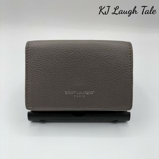 イヴサンローラン(Yves Saint Laurent)のイヴサンローラン サンローラン パリ ミニ コンパクト 三つ折り財布  美品(財布)