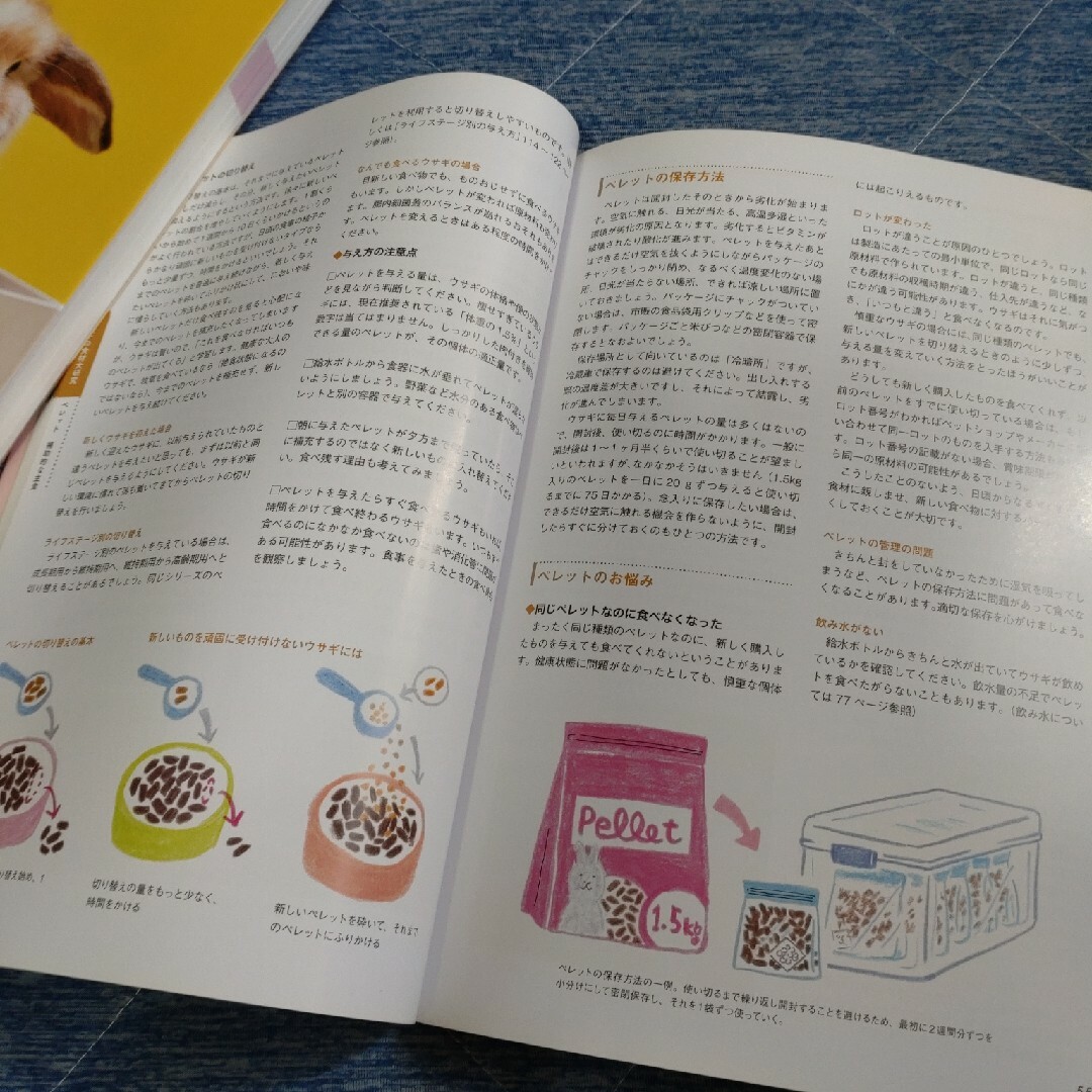 ペットの本　「よくわかるウサギの食事と栄養」他一冊 その他のペット用品(その他)の商品写真