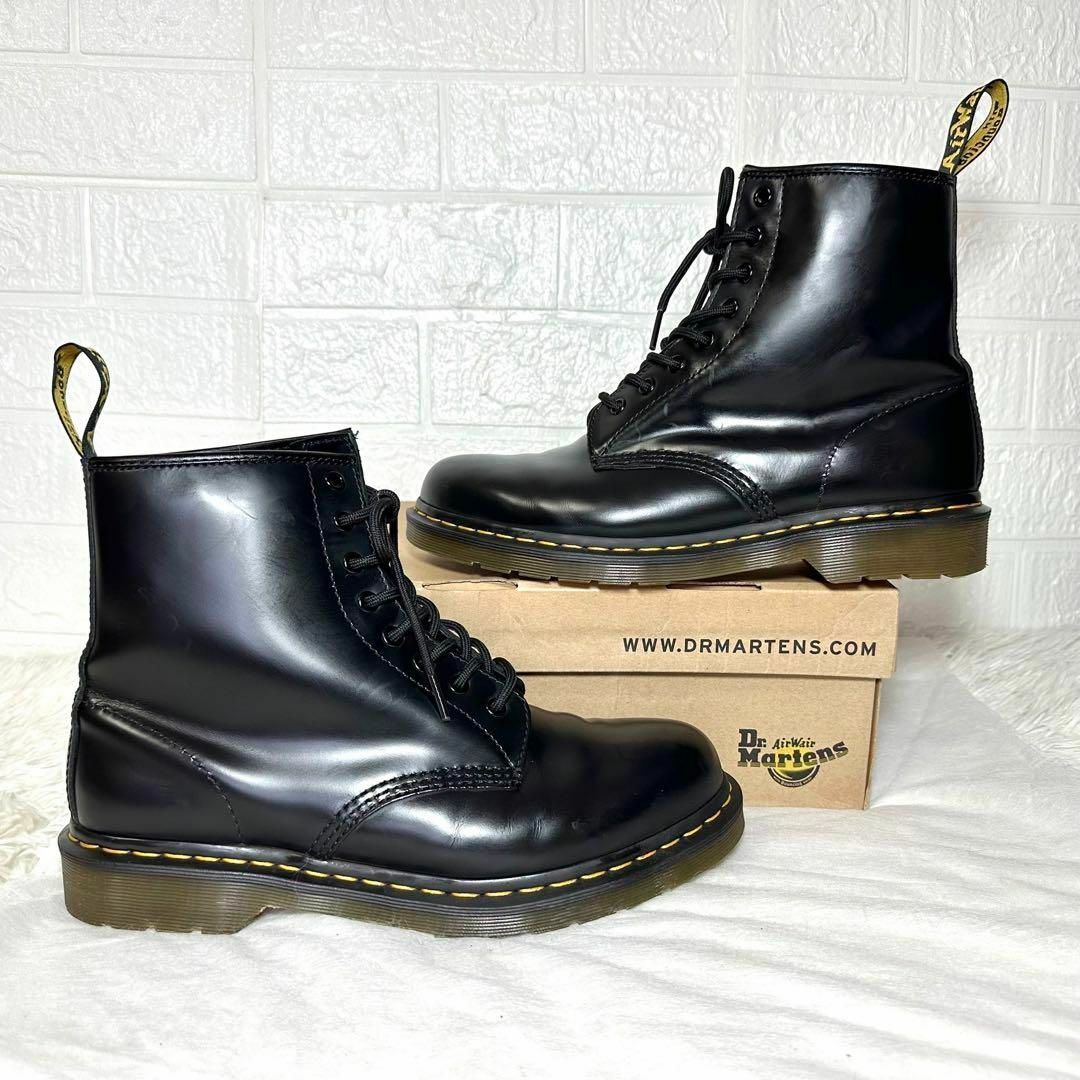 Dr.Martens(ドクターマーチン)の美品✨Dr. Martens 8ホールブーツ　ブラック　レザー　UK9 メンズの靴/シューズ(その他)の商品写真