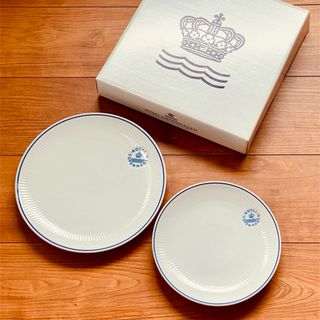 ロイヤルコペンハーゲン(ROYAL COPENHAGEN)のROYAL COPENHAGEN ブルーラインクーププレート23cm19cm2枚(食器)