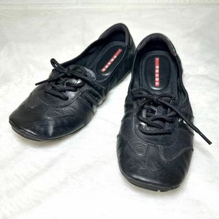 プラダ(PRADA)のプラダ　バレエシューズ　フラットシューズ　黒　36(バレエシューズ)