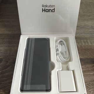 1年間30ギガ無料通信 ＋Rakuten Hand ホワイト 64 GB(スマートフォン本体)