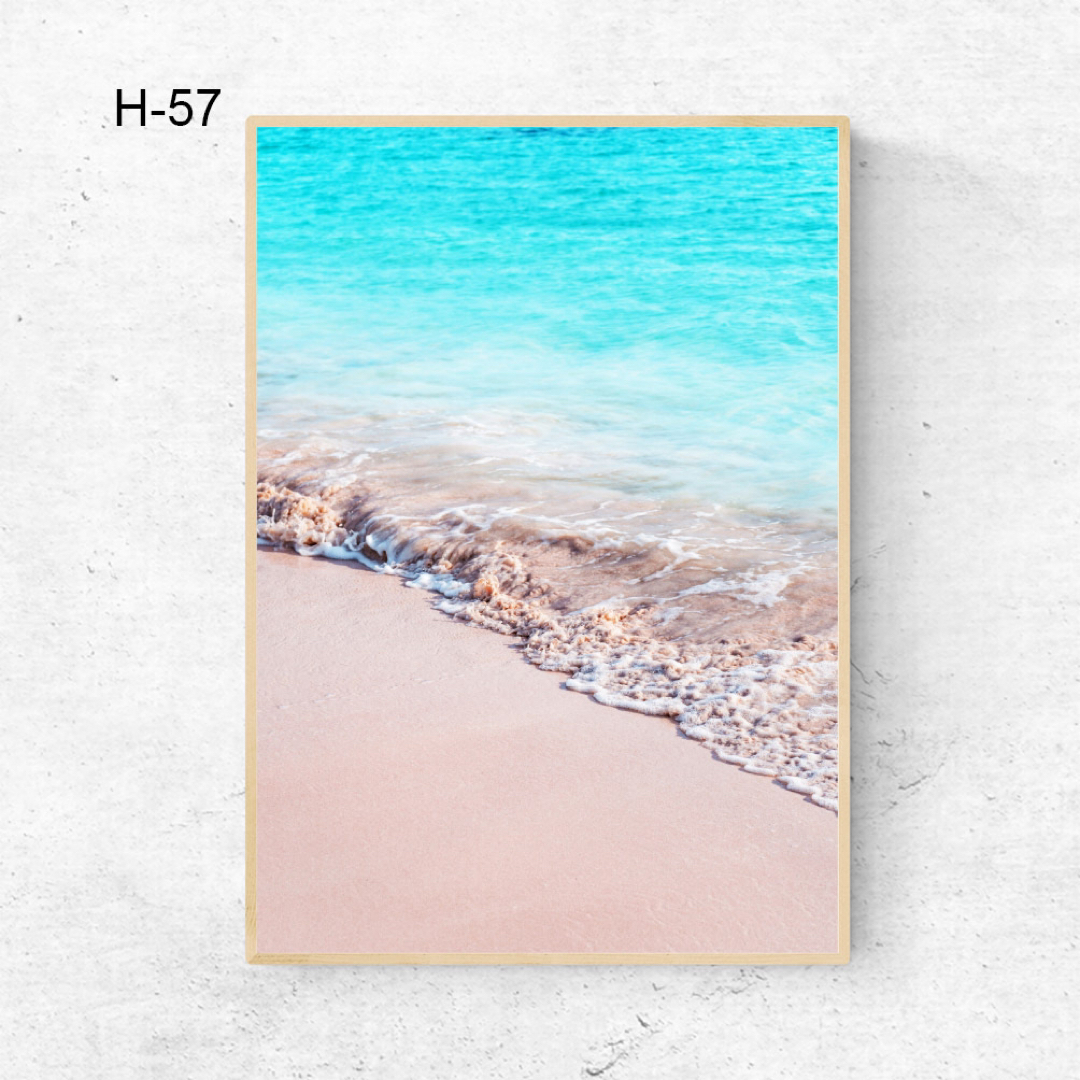 砂浜！海！綺麗！A4サイズ◆送料無料◆可愛いインテリアポスター ハンドメイドのインテリア/家具(アート/写真)の商品写真