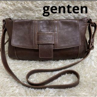 ゲンテン(genten)のgenten ゲンテン　ショルダーバッグ　ブラウン(ショルダーバッグ)