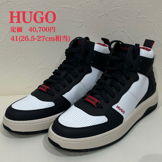 HUGO - 新品【HUGO BOSS】ヒューゴボス　バックタブロゴ  ハイカットスニーカー