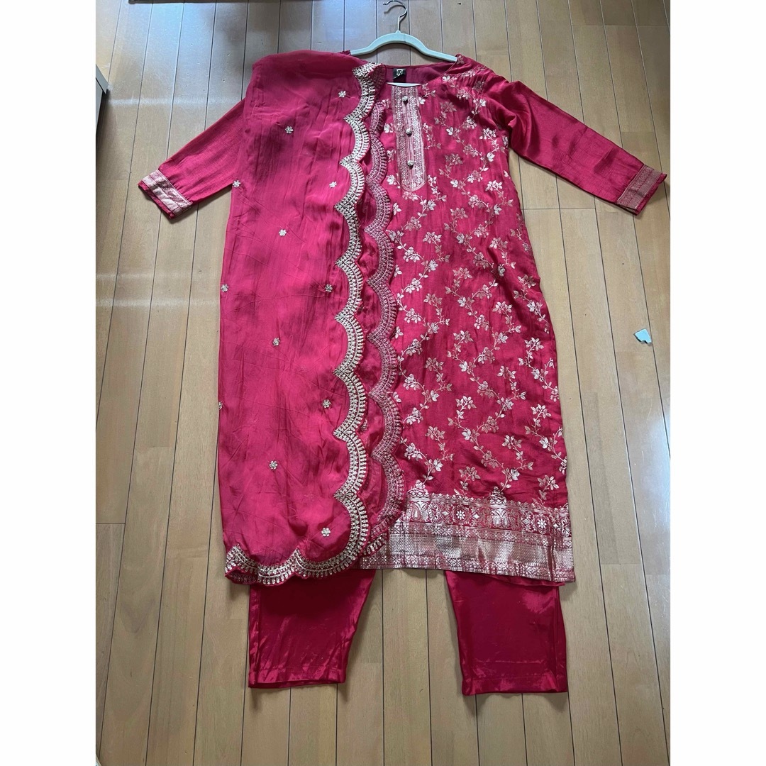 インド民族衣装サリー エンタメ/ホビーのコスプレ(衣装一式)の商品写真