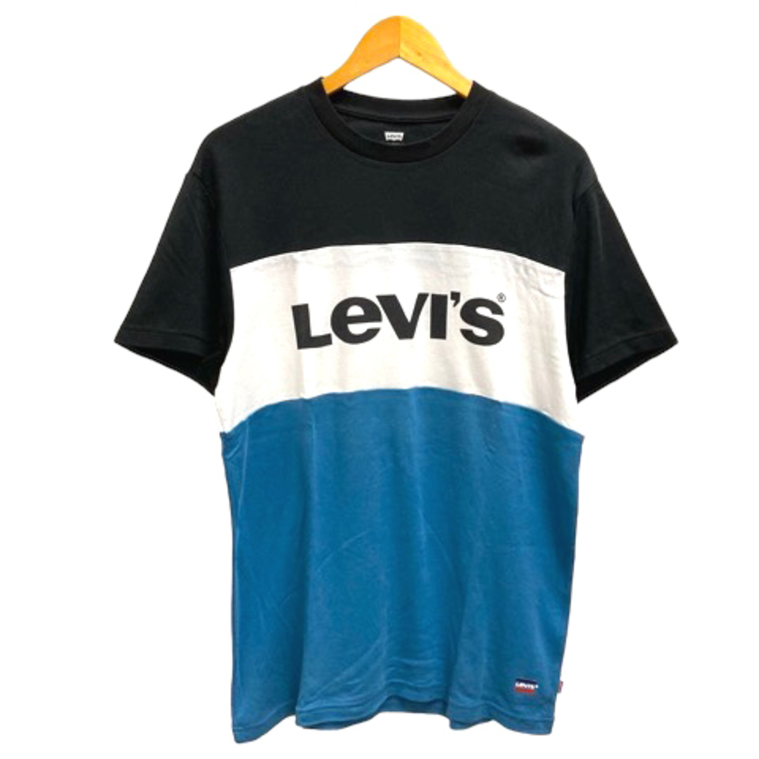 Levi's(リーバイス)のLevi's Tシャツ ロゴ プリント 半袖 M ブルー ブラック ホワイト メンズのトップス(Tシャツ/カットソー(半袖/袖なし))の商品写真