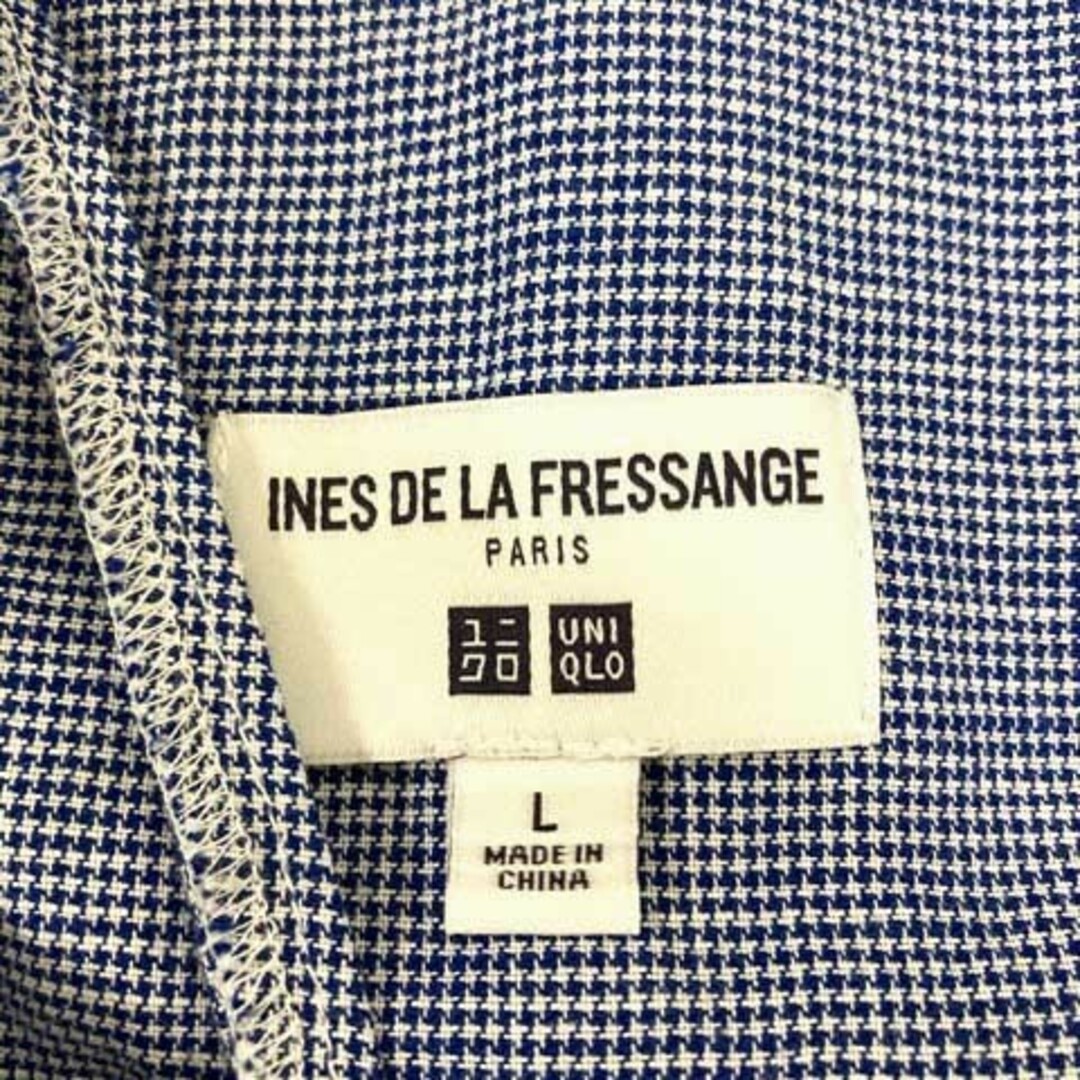 UNIQLO(ユニクロ)のUNIQLO ×INES DE LA FRESSANGE シャツ L ブルー レディースのトップス(その他)の商品写真