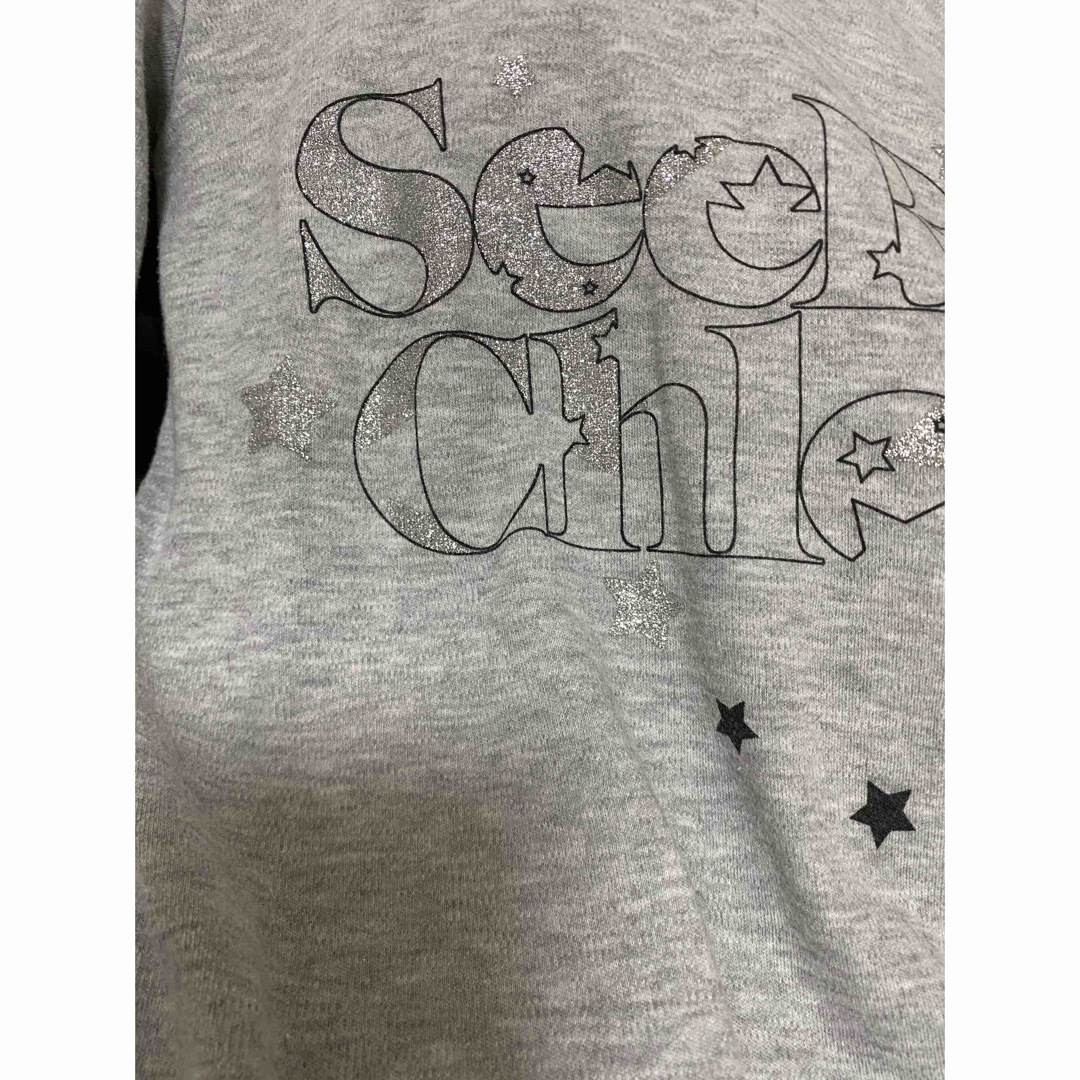 SEE BY CHLOE(シーバイクロエ)のシーバイクロエ　長袖　薄手Tシャツ　カットソー　Sくらい　ブランドTシャツ　 レディースのトップス(シャツ/ブラウス(長袖/七分))の商品写真