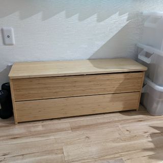 IKEA DAJLIEN ダイリエン 収納付ベンチ 竹