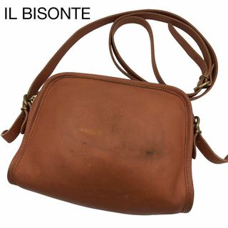 イルビゾンテ(IL BISONTE)のイルビゾンテ　ミニポシェットショルダー　カメラバッグ型　ブラウン(ショルダーバッグ)