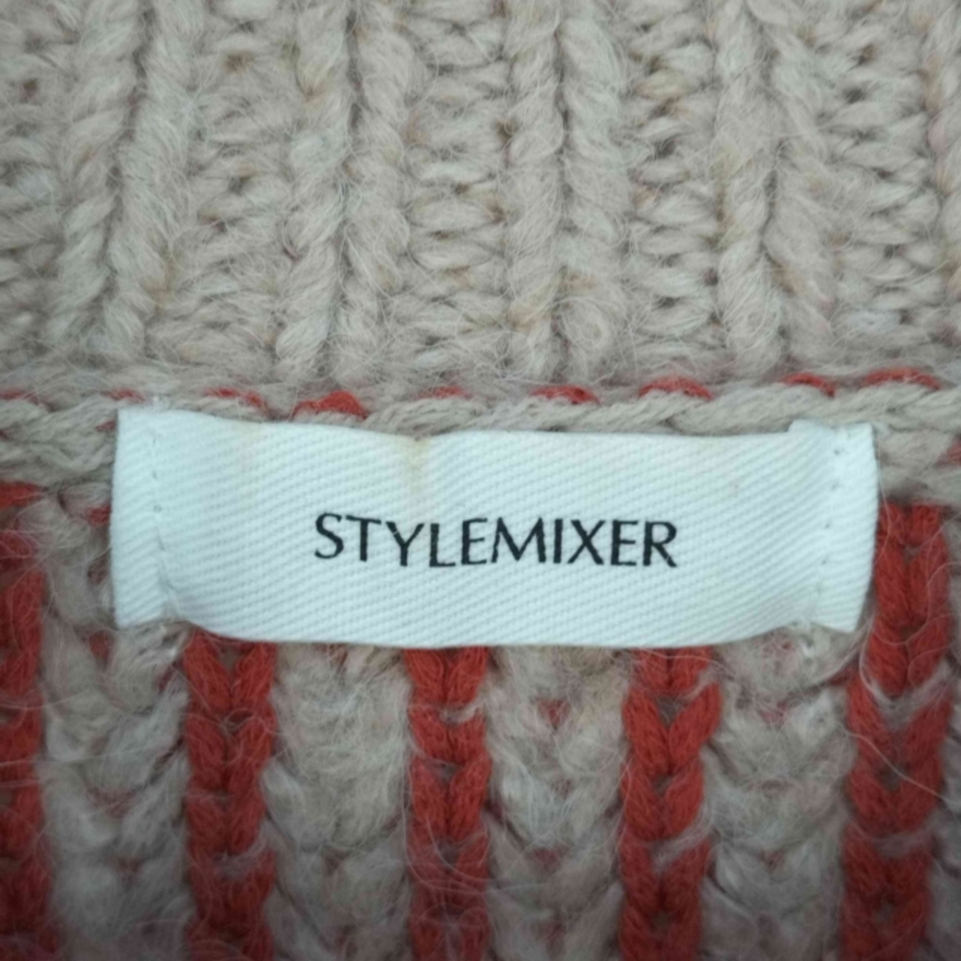 STYLEMIXER(スタイルミキサー) パイピングストライプニット レディース レディースのトップス(ニット/セーター)の商品写真