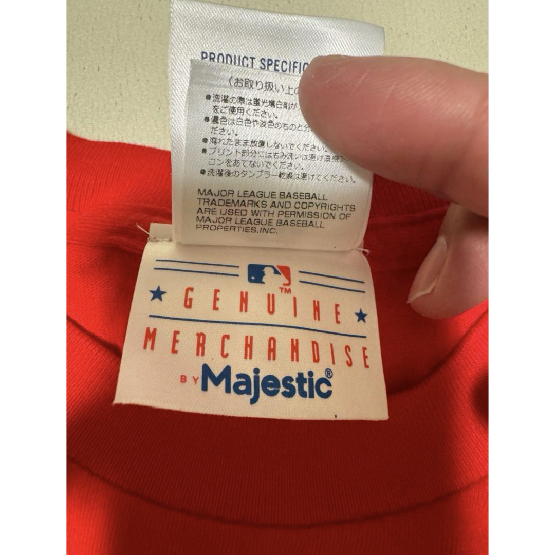 Majestic(マジェスティック)の大谷翔平　エンゼルス×日本ハム　majestic製コラボTシャツ　Mサイズ　新品 スポーツ/アウトドアの野球(記念品/関連グッズ)の商品写真