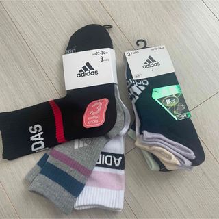 アディダス(adidas)の新品　お買い得　adidas 靴下　２セット    (靴下/タイツ)