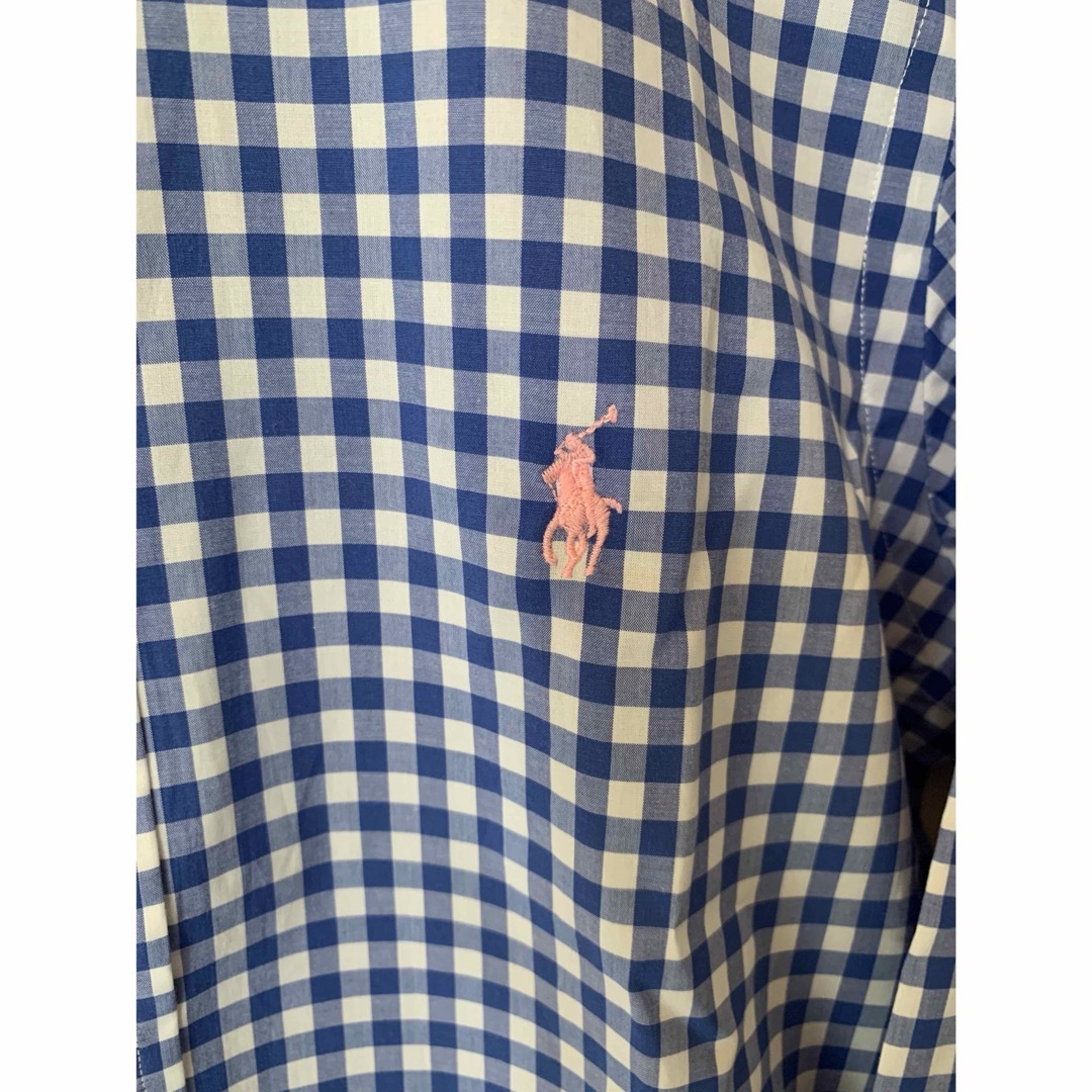 POLO RALPH LAUREN(ポロラルフローレン)のポロラルフローレン　ワンポイント　ブルーギンガムチェックシャツ メンズのトップス(シャツ)の商品写真