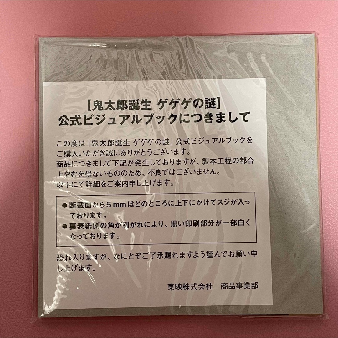 【限定】 未開封 鬼太郎誕生 ゲゲゲの謎 公式 ビジュアルブック 映画 アニメ エンタメ/ホビーの本(アート/エンタメ)の商品写真