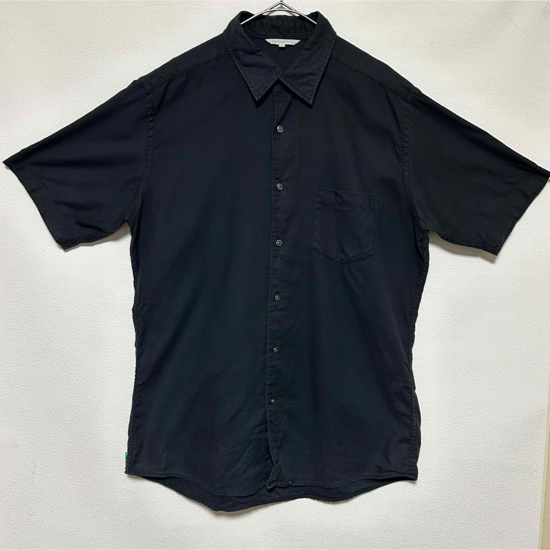 UNIQLO(ユニクロ)の♦︎ UNIQLO ユニクロ 無地 ブラック 半袖シャツ L size メンズのトップス(シャツ)の商品写真