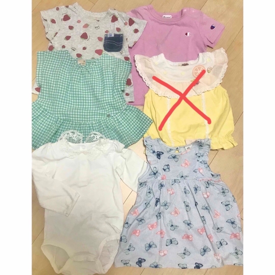 petit main(プティマイン)の80、90サイズのトップス 女の子ブランド服 おまとめ6点 キッズ/ベビー/マタニティのベビー服(~85cm)(Ｔシャツ)の商品写真