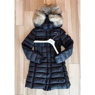 モンクレール(MONCLER)の［極美品］モンクレール　ダウンコート　エルミファー　ブラック　00(ダウンジャケット)