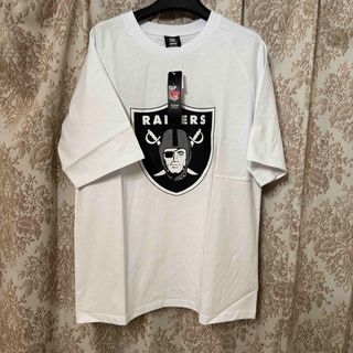 新品 LAS VEGAS RAIDERS NFL アメフト Tシャツ 白 L(Tシャツ/カットソー(半袖/袖なし))