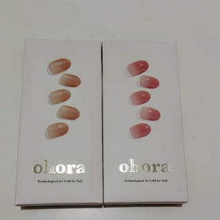 オホーラ(ohora)のohora セミキュアジェルネイル2種(ネイル用品)