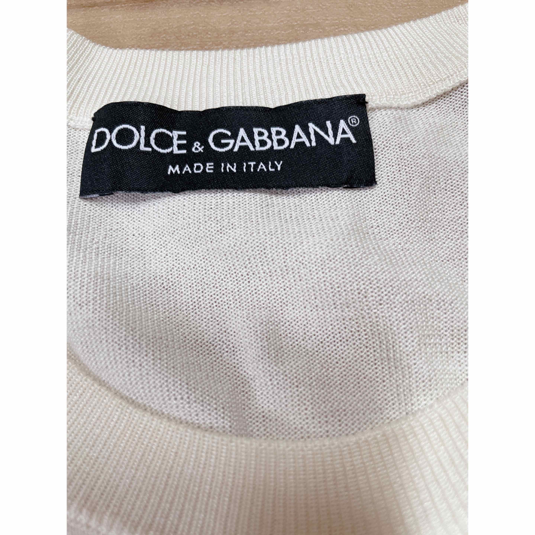 DOLCE&GABBANA(ドルチェアンドガッバーナ)のDOLCE&GABBANA ビジュー付きリリー シルクセーター レディースのトップス(ニット/セーター)の商品写真