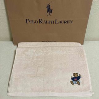 ラルフローレン(Ralph Lauren)のラルフローレン☆ポロベアフェイスタオル2枚セット　ピンク(タオル/バス用品)