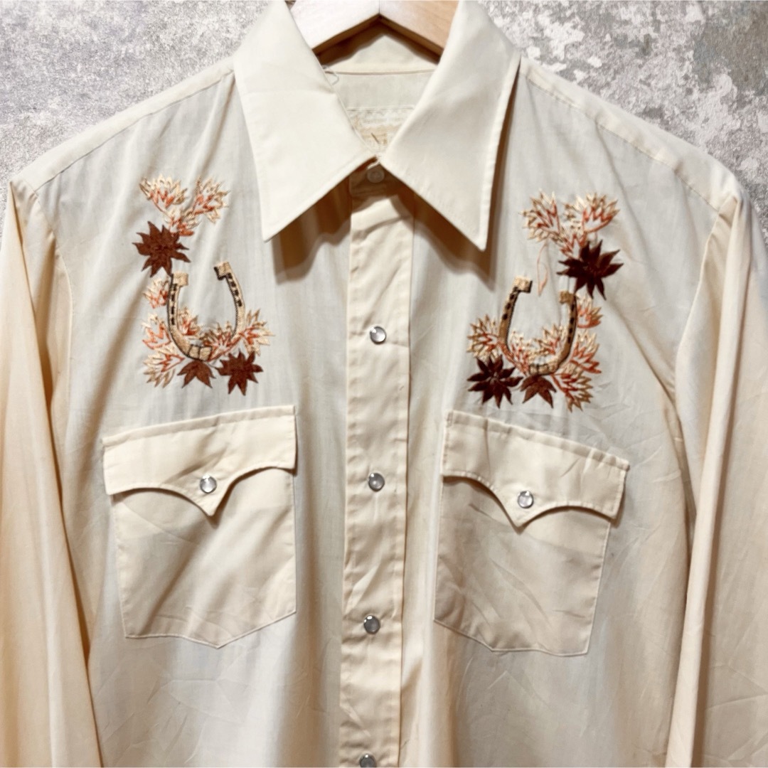 VINTAGE(ヴィンテージ)のWESTERN WEAR 刺繍シャツ ウエスタンシャツ メンズのトップス(シャツ)の商品写真