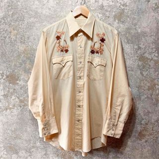 ヴィンテージ(VINTAGE)のWESTERN WEAR 刺繍シャツ ウエスタンシャツ(シャツ)