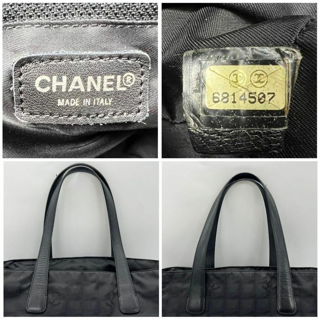 CHANEL(シャネル)のシャネル ニュートラベルライン GM トートバッグ ブラック ナイロン　レザー レディースのバッグ(トートバッグ)の商品写真