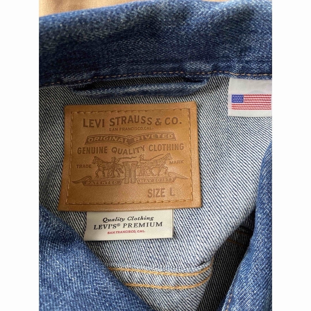 Levi's(リーバイス)のLevis premiumデニムジャケット米国製　L メンズのジャケット/アウター(Gジャン/デニムジャケット)の商品写真