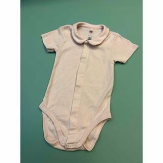 プチバトー(PETIT BATEAU)のプチバトー⭐︎衿付き半袖ボディ6m(67cm)(ロンパース)