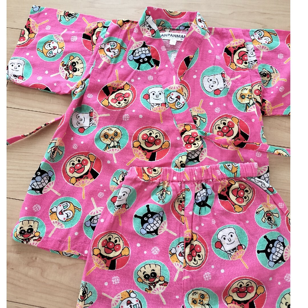 アンパンマン(アンパンマン)のアンパンマン 甚平 100cm キッズ/ベビー/マタニティのキッズ服女の子用(90cm~)(甚平/浴衣)の商品写真