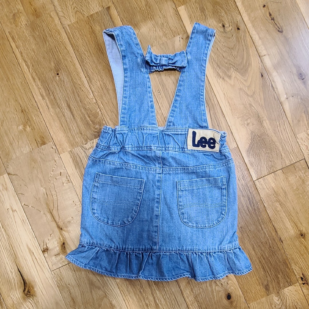 apres les cours(アプレレクール)のアプレレクール Lee デニムワンピース 100センチ キッズ/ベビー/マタニティのキッズ服女の子用(90cm~)(ワンピース)の商品写真