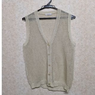 ◇レース編み風ベスト（KNIT FASHION）◇🍀(ニット/セーター)