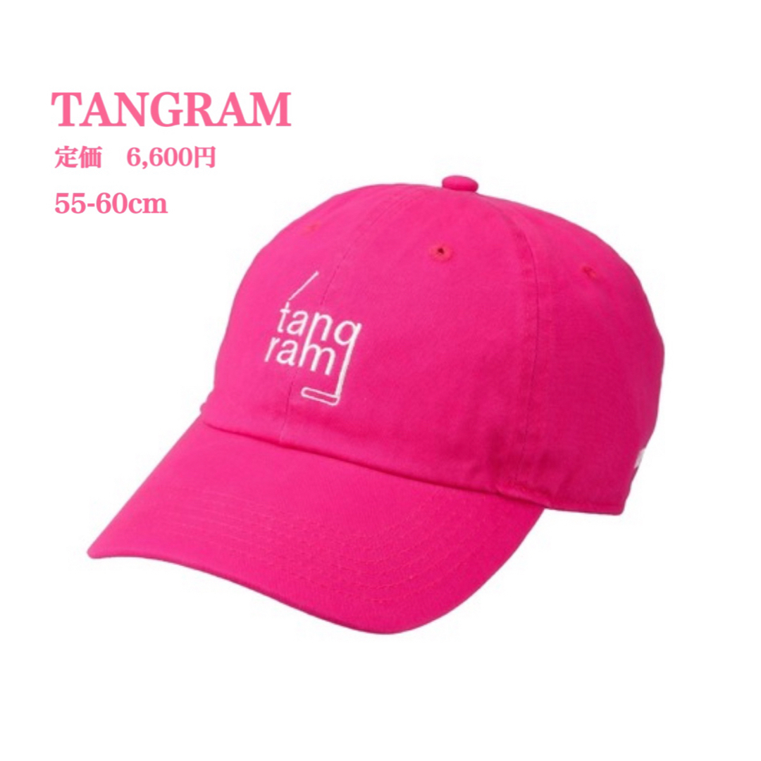 新品【TANGRAM】タングラム　ツイルキャップ　ユニセックス　ピンク スポーツ/アウトドアのゴルフ(ウエア)の商品写真