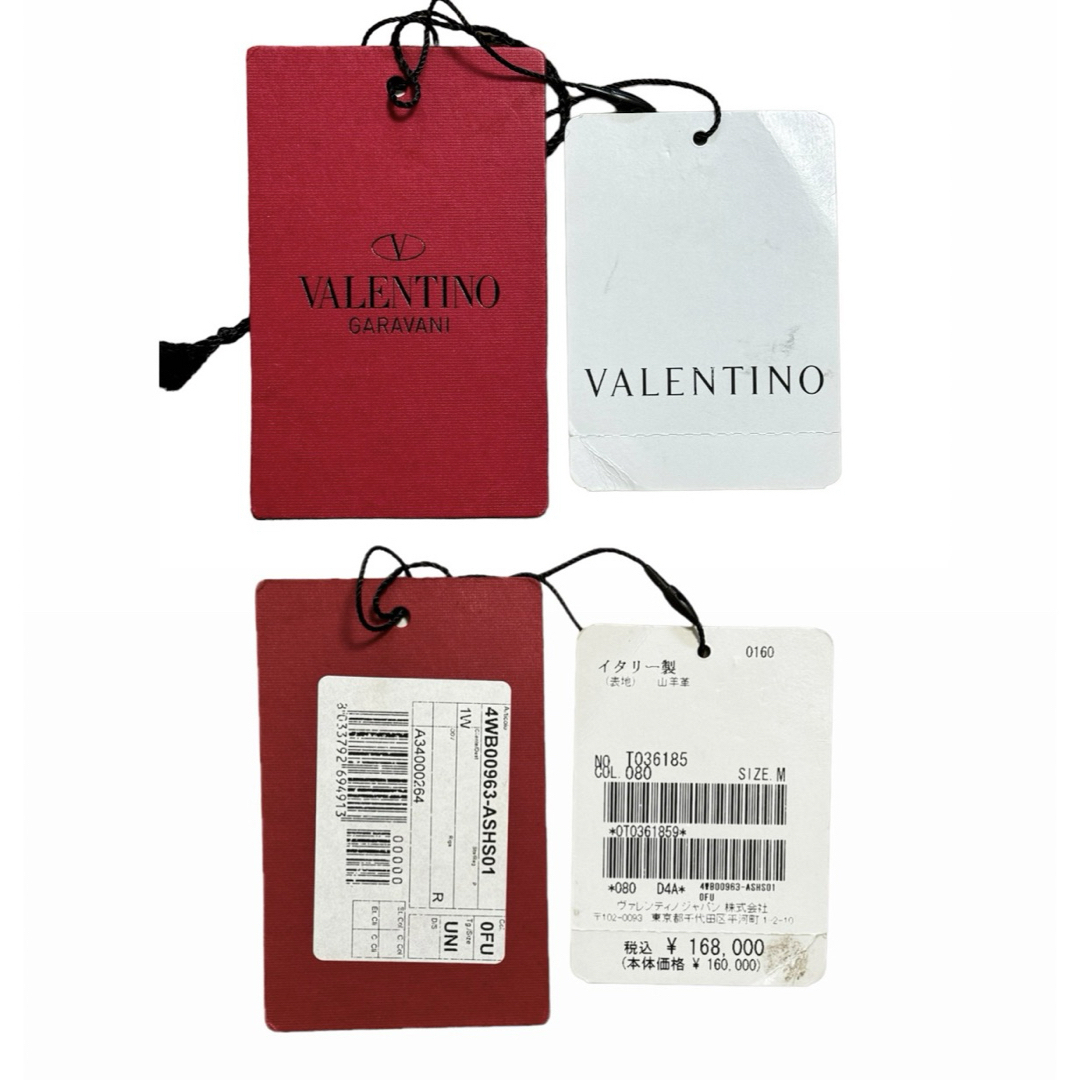 VALENTINO(ヴァレンティノ)のVALENTINO ヴァレンティノ 定17万円 タグ有りレザー リボン バッグ レディースのバッグ(トートバッグ)の商品写真