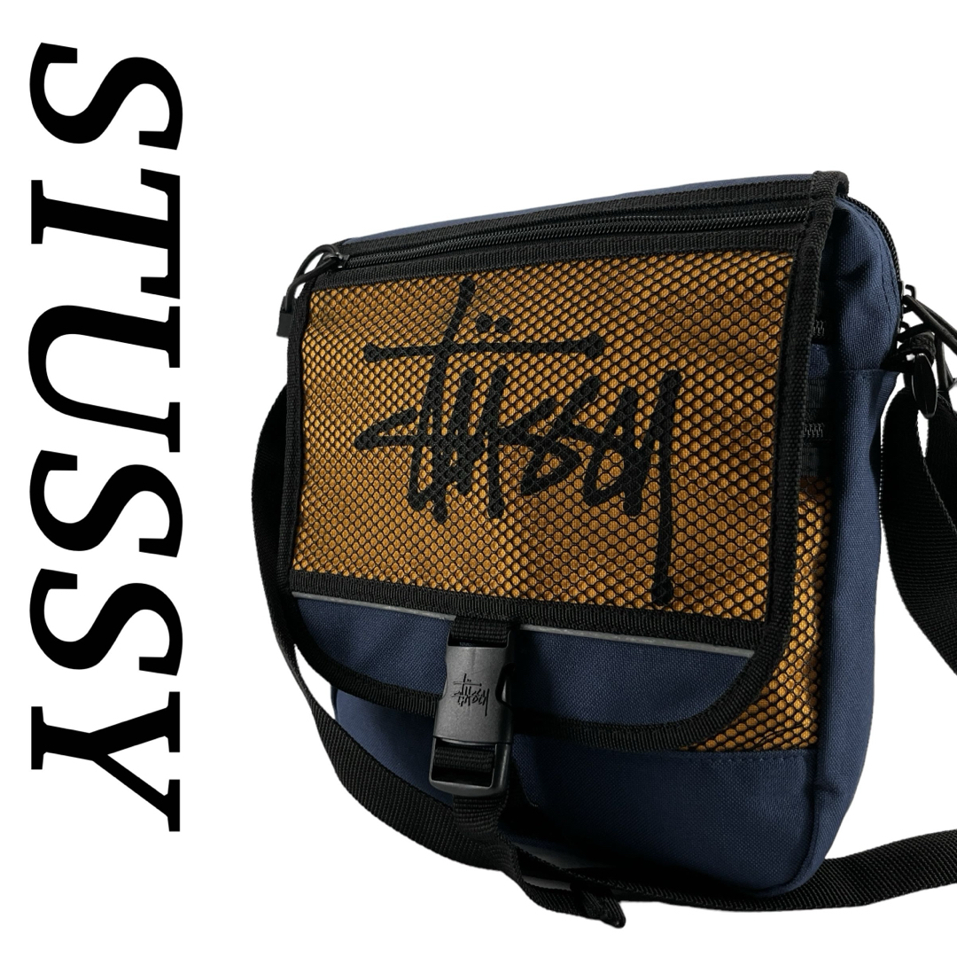 STUSSY(ステューシー)の希少　入手困難　オールドステューシー　ショルダーバッグ　クロスボディ　キャンバス メンズのバッグ(ショルダーバッグ)の商品写真