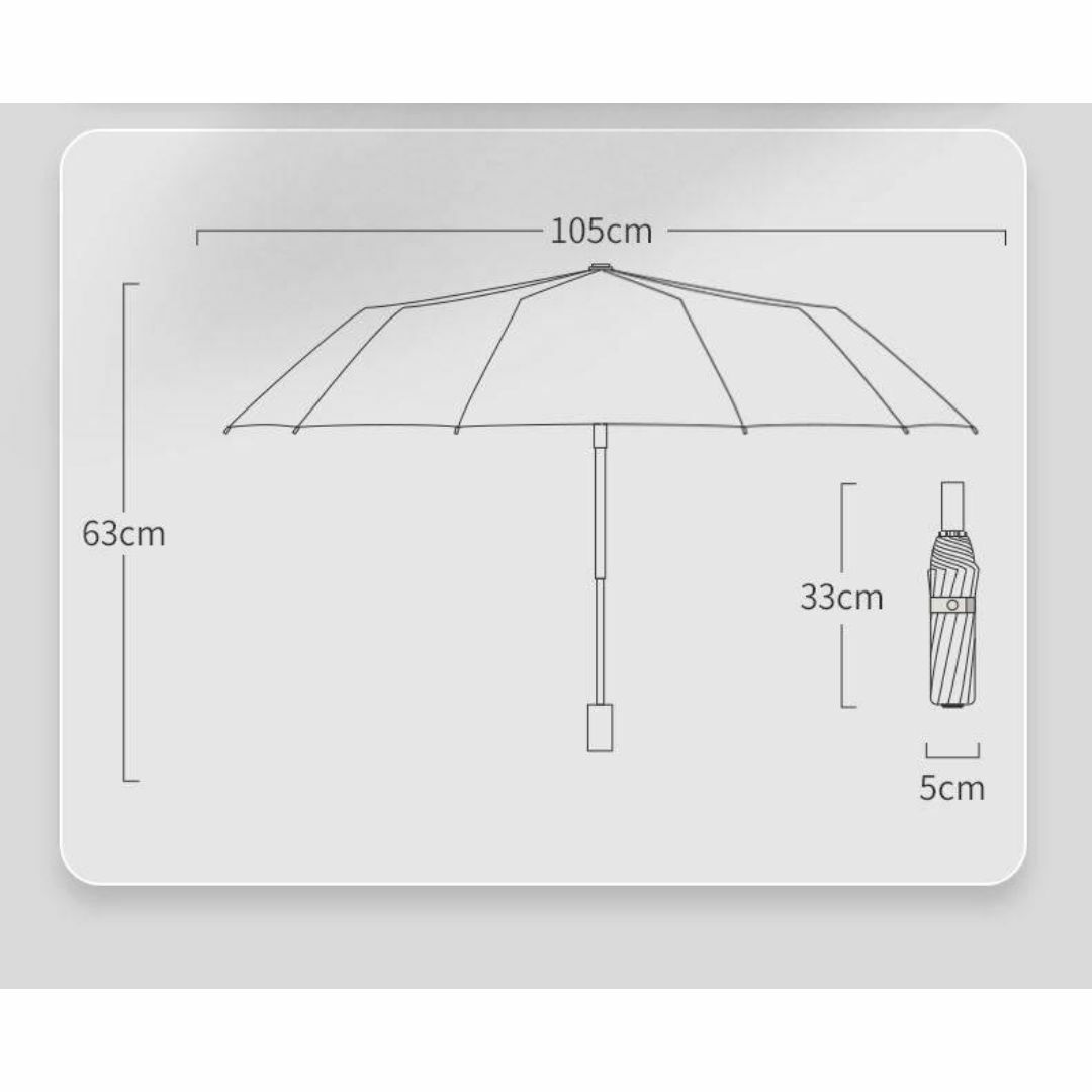 折りたたみ傘 晴雨兼用 男女兼用 雨傘 日傘 12骨 遮熱 遮光 ベージュ レディースのファッション小物(傘)の商品写真