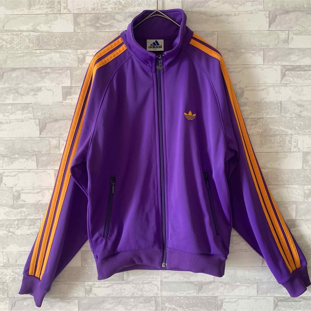 adidas(アディダス)の★希少色★80's-90'sデサント期★adidasトラックジャケットM-L メンズのトップス(ジャージ)の商品写真