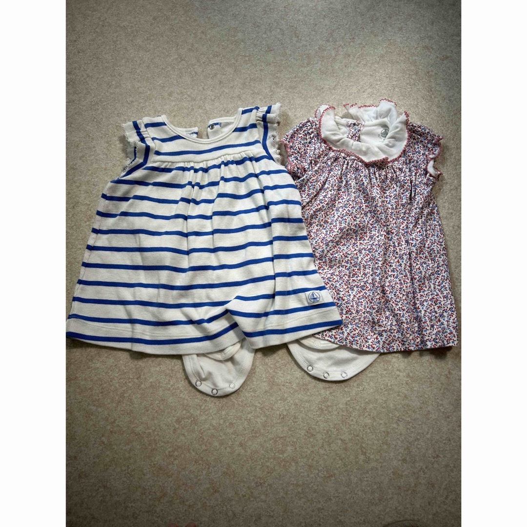 PETIT BATEAU(プチバトー)のプチバトー　ワンピース　6m/67cm キッズ/ベビー/マタニティのベビー服(~85cm)(ワンピース)の商品写真