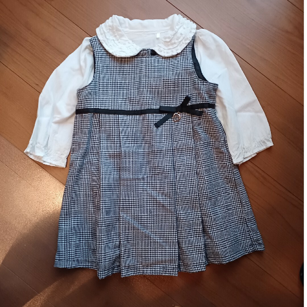 ジャンバースカート&ブラウス キッズ/ベビー/マタニティのキッズ服女の子用(90cm~)(スカート)の商品写真