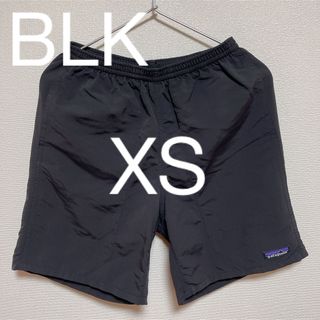 パタゴニア(patagonia)のパタゴニア　バギーズロング 7インチ　XSサイズ　黒　BLK(ショートパンツ)