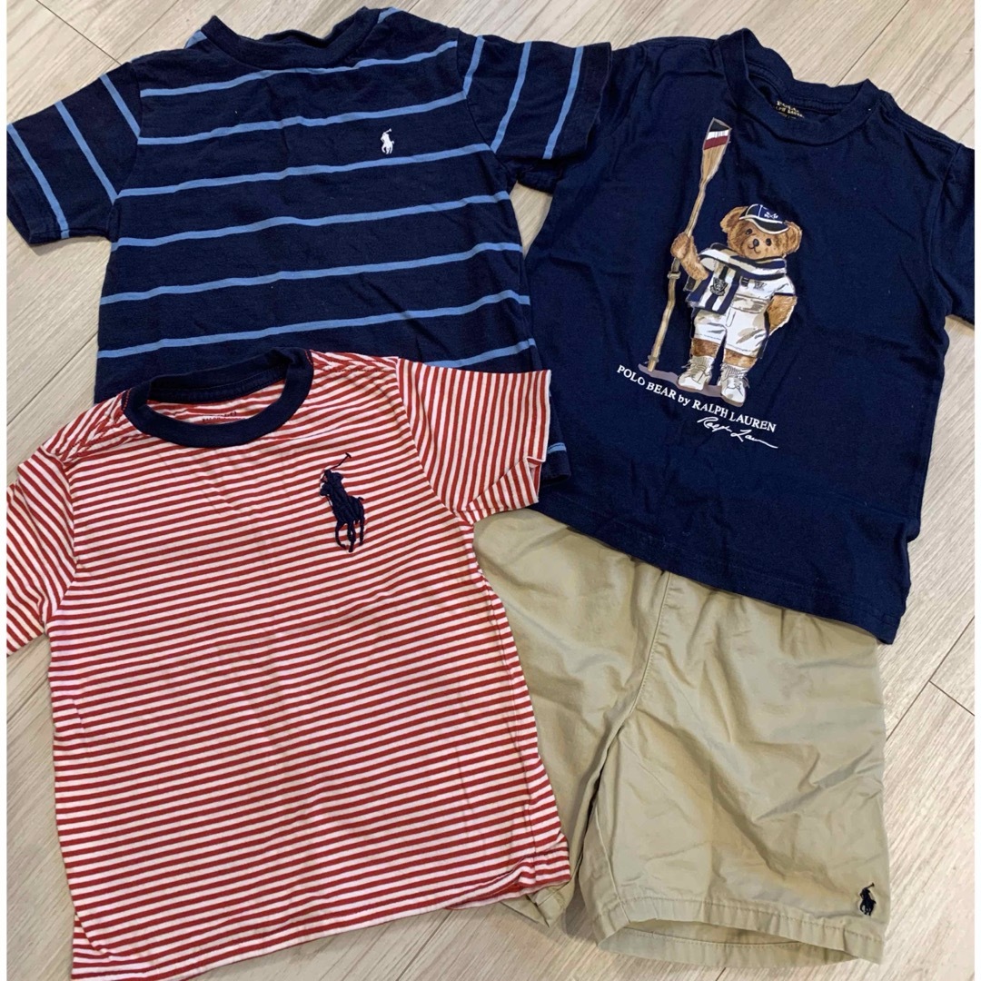 POLO RALPH LAUREN(ポロラルフローレン)のラルフローレン4点セット美品 キッズ/ベビー/マタニティのキッズ服男の子用(90cm~)(Tシャツ/カットソー)の商品写真