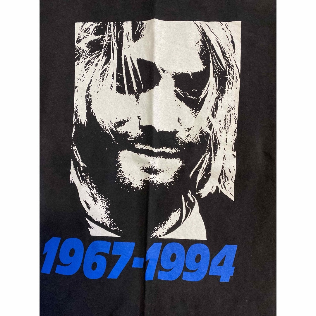 希少 KURT COBAIN 追悼Tシャツ ブラック NIRVANA  XL メンズのトップス(Tシャツ/カットソー(半袖/袖なし))の商品写真