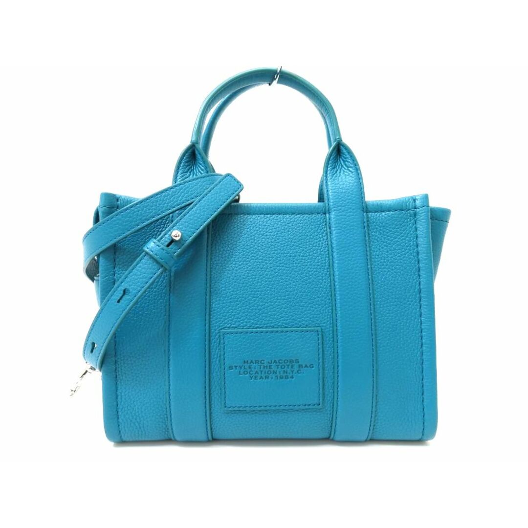 MARC JACOBS(マークジェイコブス)の【新着】マーク・ジェイコブス H009L01SP21-443 レザー ハーバーブルー ミニトートバッグ【池袋店】【中古】 レディースのバッグ(トートバッグ)の商品写真