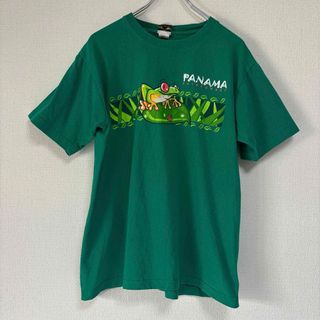 80s 90s ビンテージ　アメリカ古着　カエル　アニマル　動物　tee(Tシャツ(半袖/袖なし))