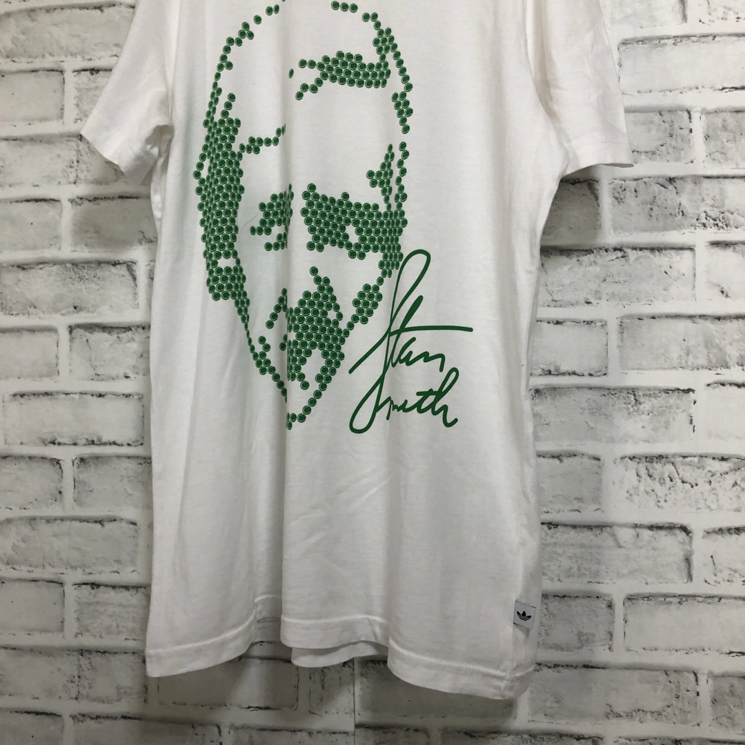 Originals（adidas）(オリジナルス)の美品XL⭐️00s adidas スタンスミス Tシャツ vintage 白×緑 メンズのトップス(Tシャツ/カットソー(半袖/袖なし))の商品写真